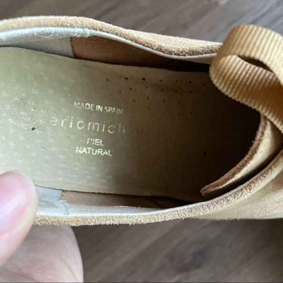 ERIC MICHAEL- Suede Sneakers Tan Size 40 - Picture 6 of 8